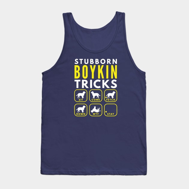 Stubborn Boykin Tricks - Dog Training Tank Top by DoggyStyles